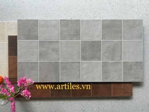  Gạch ốp tường giả gạch thẻ màu xám 30x60cm 