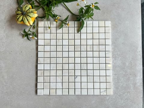  Mosaic đá tự nhiên màu kem be ( màu beige) 