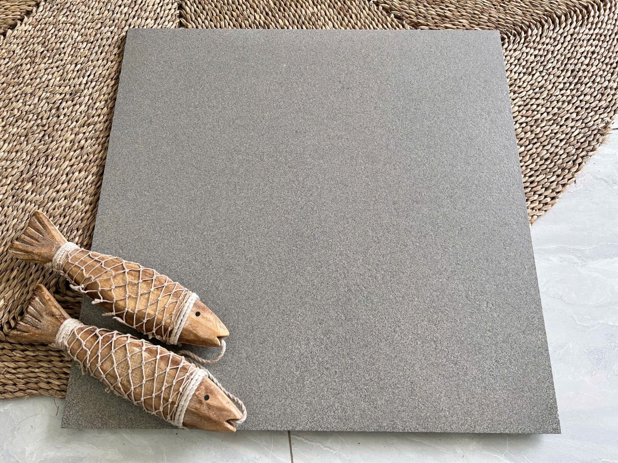 Gạch đồng chất lát sân thượng tầng hầm 60x60cm