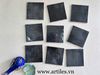 Gạch thẻ màu đen men bóng gợn sóng 100x100mm Art07G