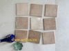 Gạch thẻ màu nâu vàng men bóng gợn sóng 100x100mm Art03G