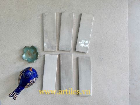  Gạch thẻ màu xám bóng gợn sóng 