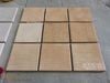 Gạch thẻ màu nâu vàng men mờ gợn sóng 100x100mm Art03M