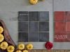 Gạch thẻ màu đen men mờ gợn sóng 100x100mm Art07M