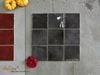 Gạch thẻ màu đen men bóng gợn sóng 100x100mm Art07G