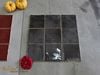 Gạch thẻ màu đen men bóng gợn sóng 100x100mm Art07G