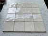 Gạch thẻ màu kem beige men bóng gợn sóng 100x100mm Art01G