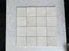 Gạch thẻ màu kem beige men bóng gợn sóng 100x100mm Art01G