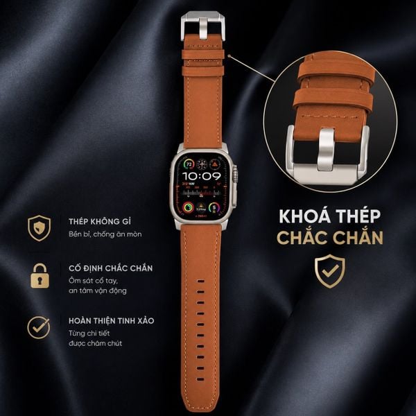 Dây Da Classic Bản To cho Apple Watch
