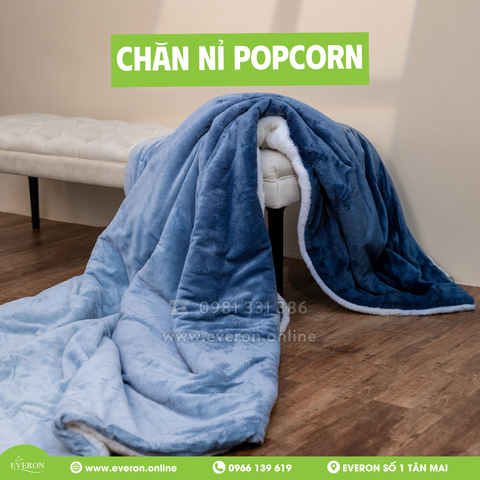 Chăn nỉ Popcorn