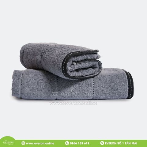Khăn Cotton cao cấp - Họa tiết xám