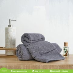 Khăn Cotton cao cấp - Họa tiết xám