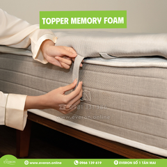Topper Memory Foam phân vùng