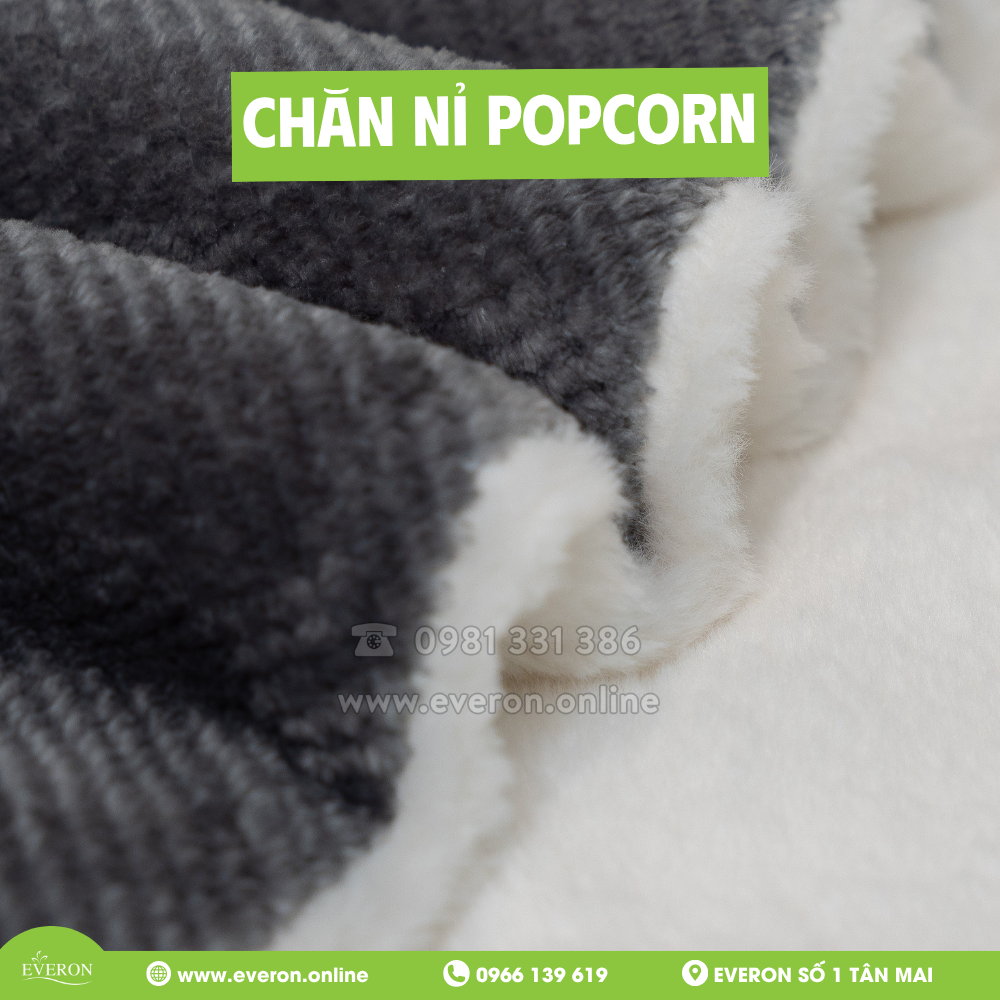 Chăn nỉ Popcorn