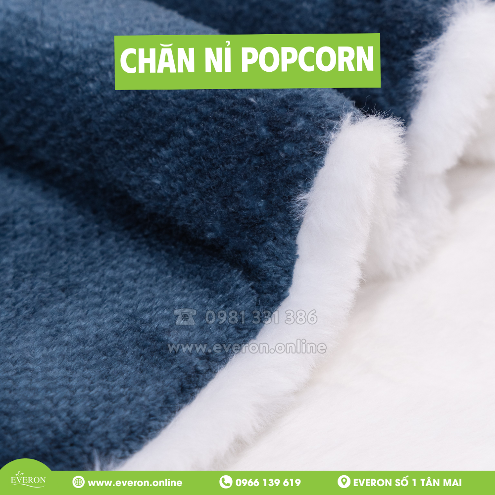 Chăn nỉ Popcorn