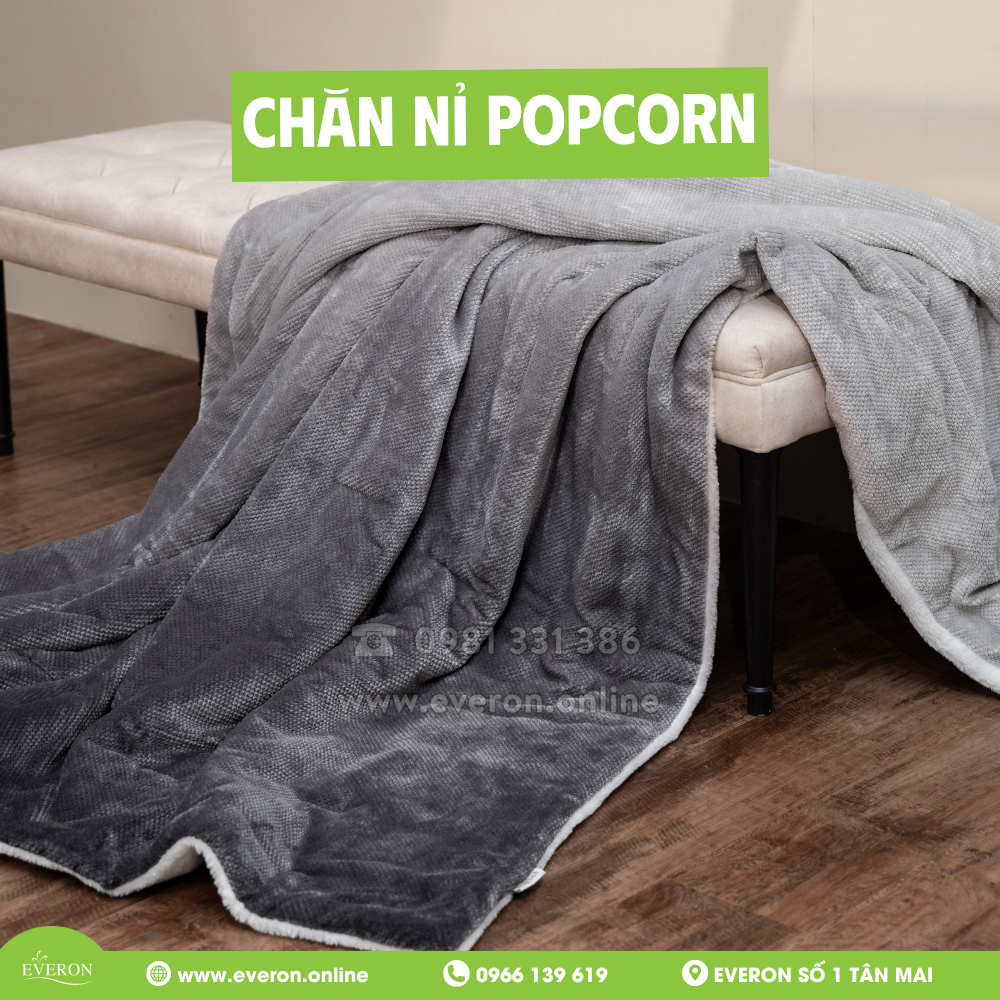 Chăn nỉ Popcorn