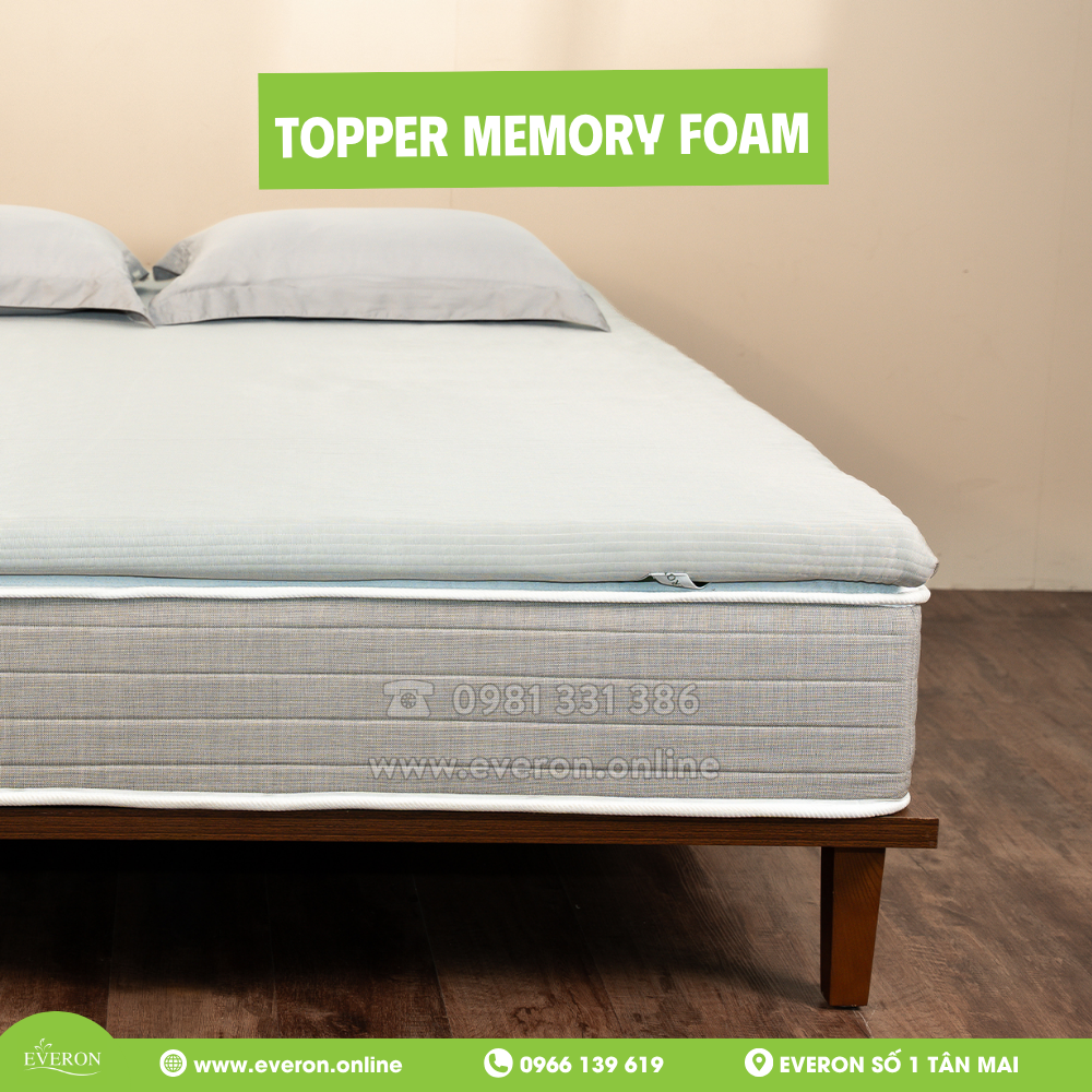 Topper Memory Foam phân vùng