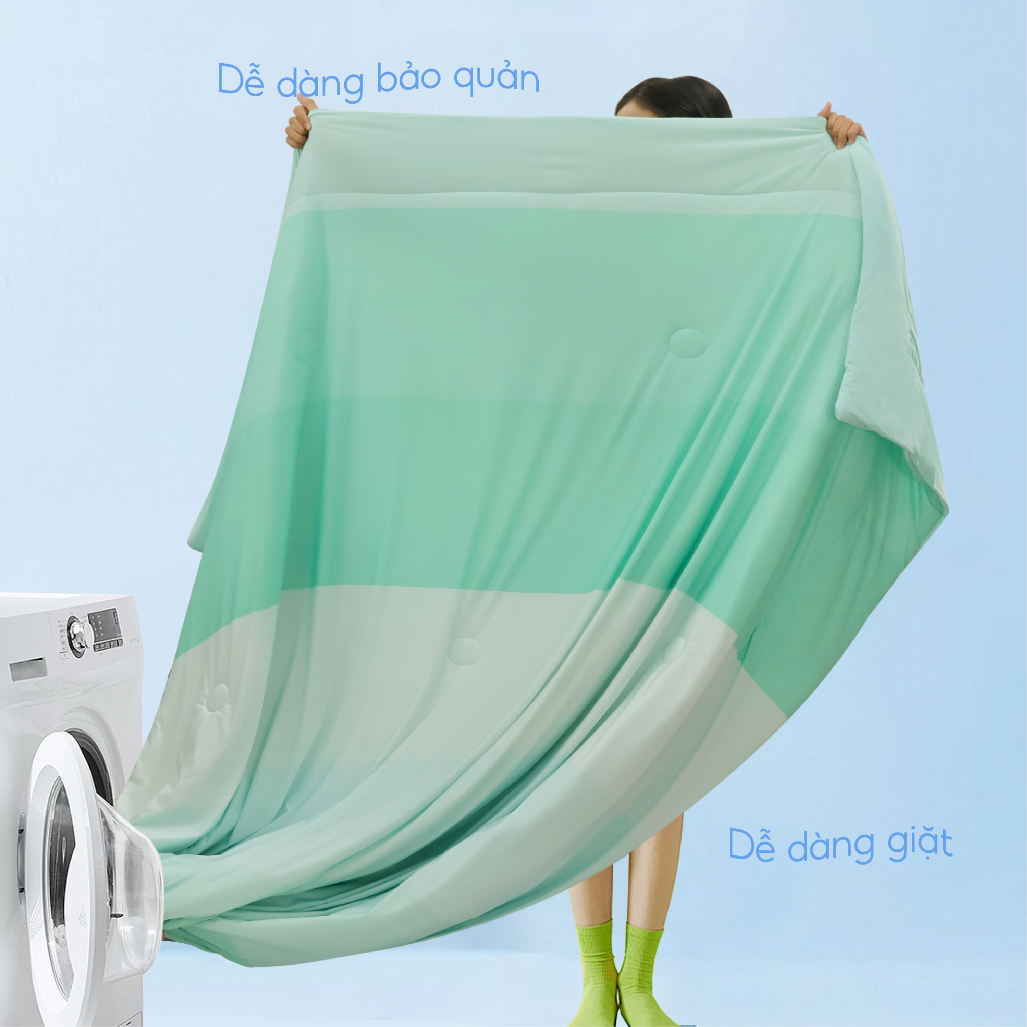 Chăn hè mát lạnh I Cool NM8036 - Mền lạnh ICool Advance NIN House hoa văn NM8036