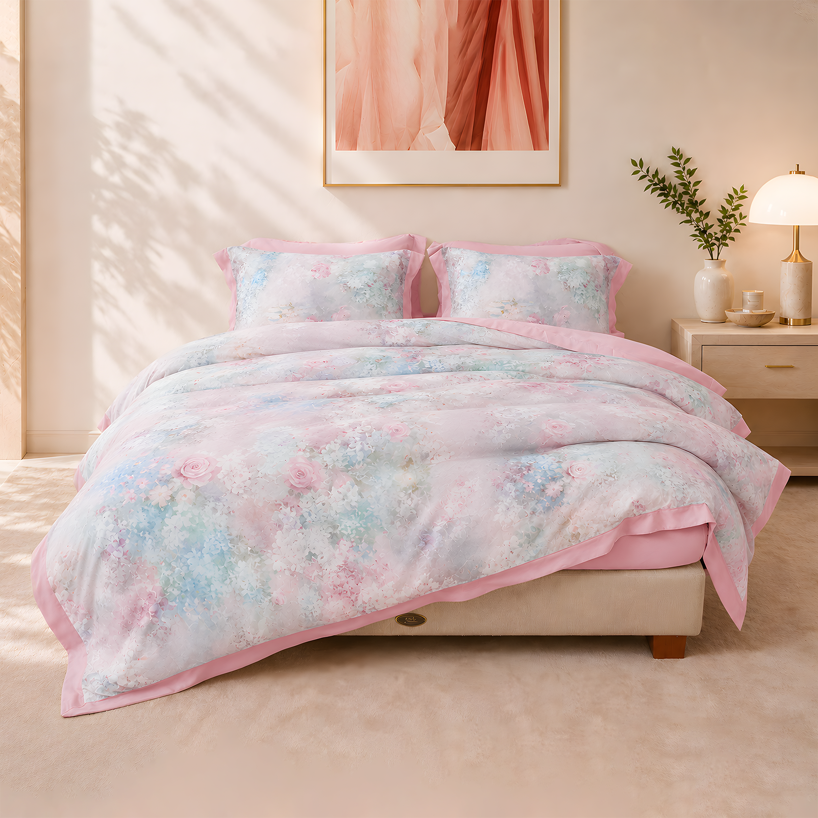 NP8918 - Bộ chăn ga gối Tencel NIN Pristine NP8918