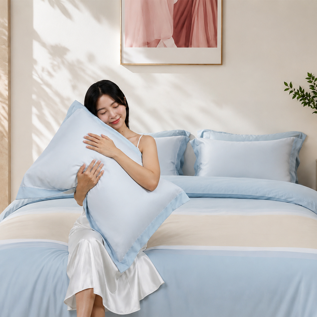 NP8921 - Bộ chăn ga gối Tencel NIN Pristine NP8921