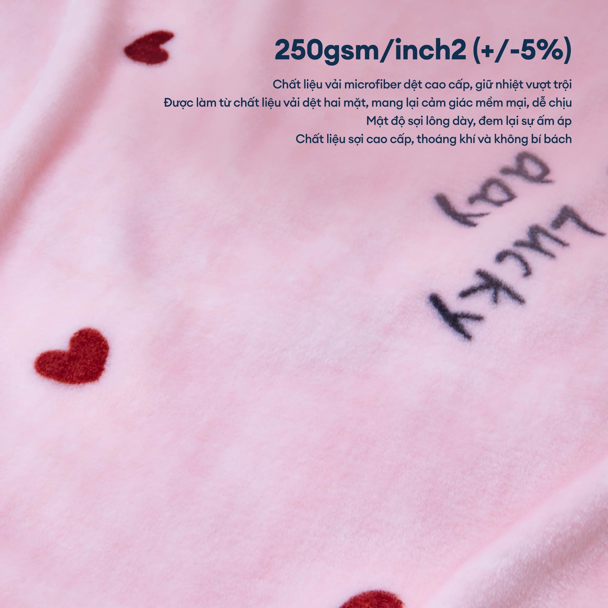 Mền tuyết hoa văn NIN màu SWEET BEAR