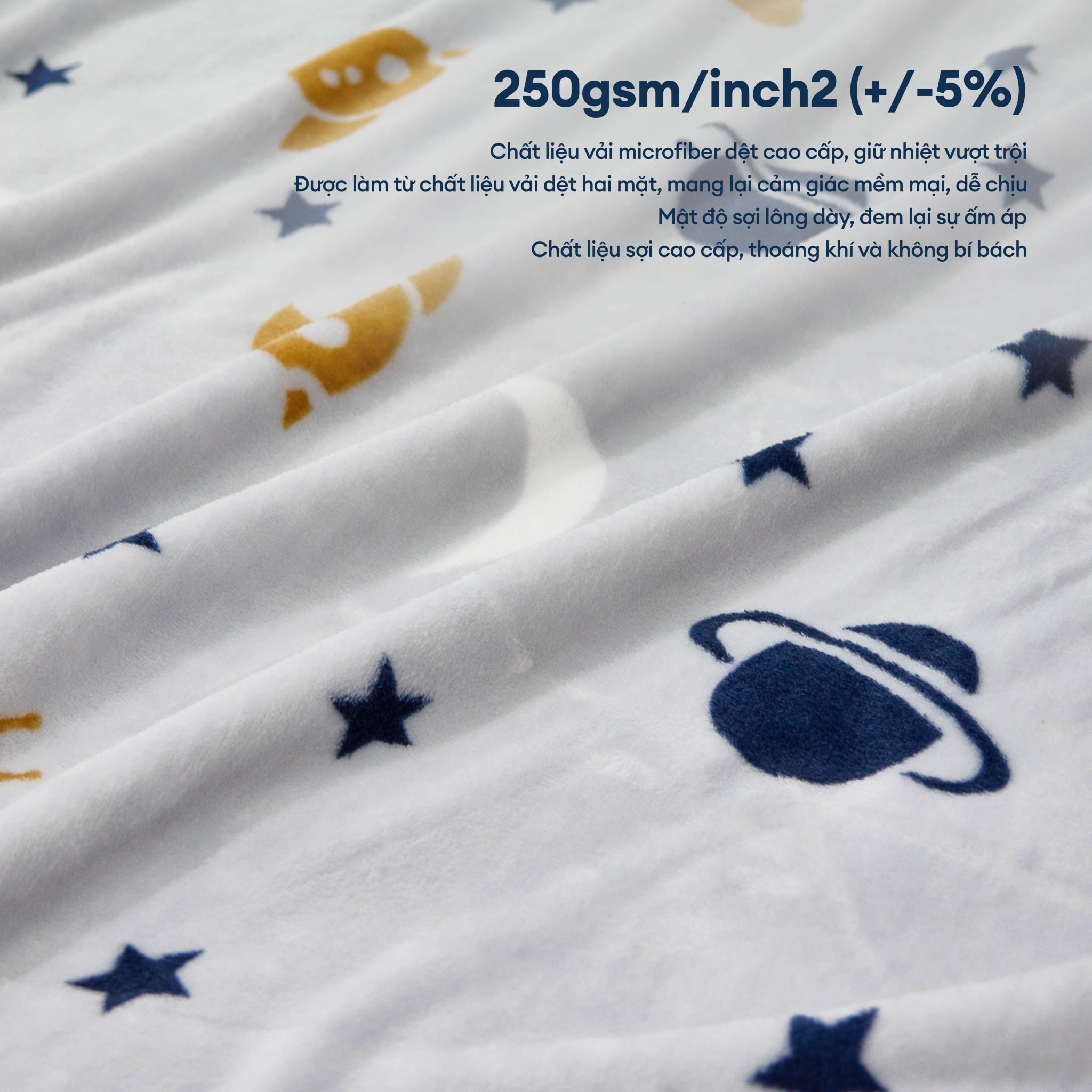 Mền tuyết hoa văn NIN màu SPACE DREAM