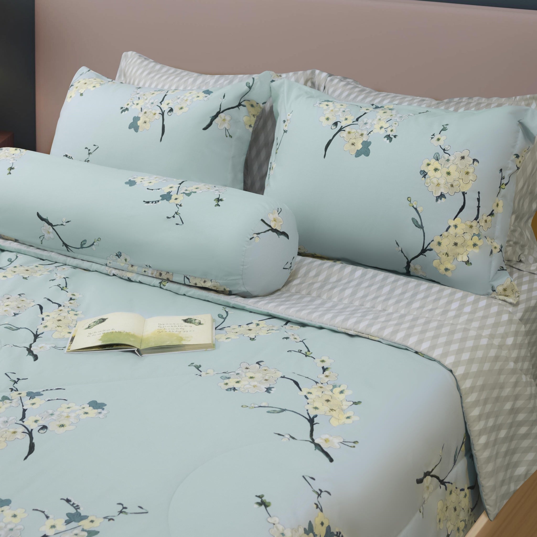 CT220042 - Bộ chăn ga gối Microfiber NIN Calisto