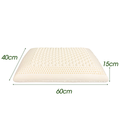 Gối massage cao su thiên nhiên NIN House 63x40x15cm