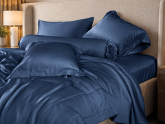 Bộ chăn ga gối Tencel NIN Florence Deep Blue