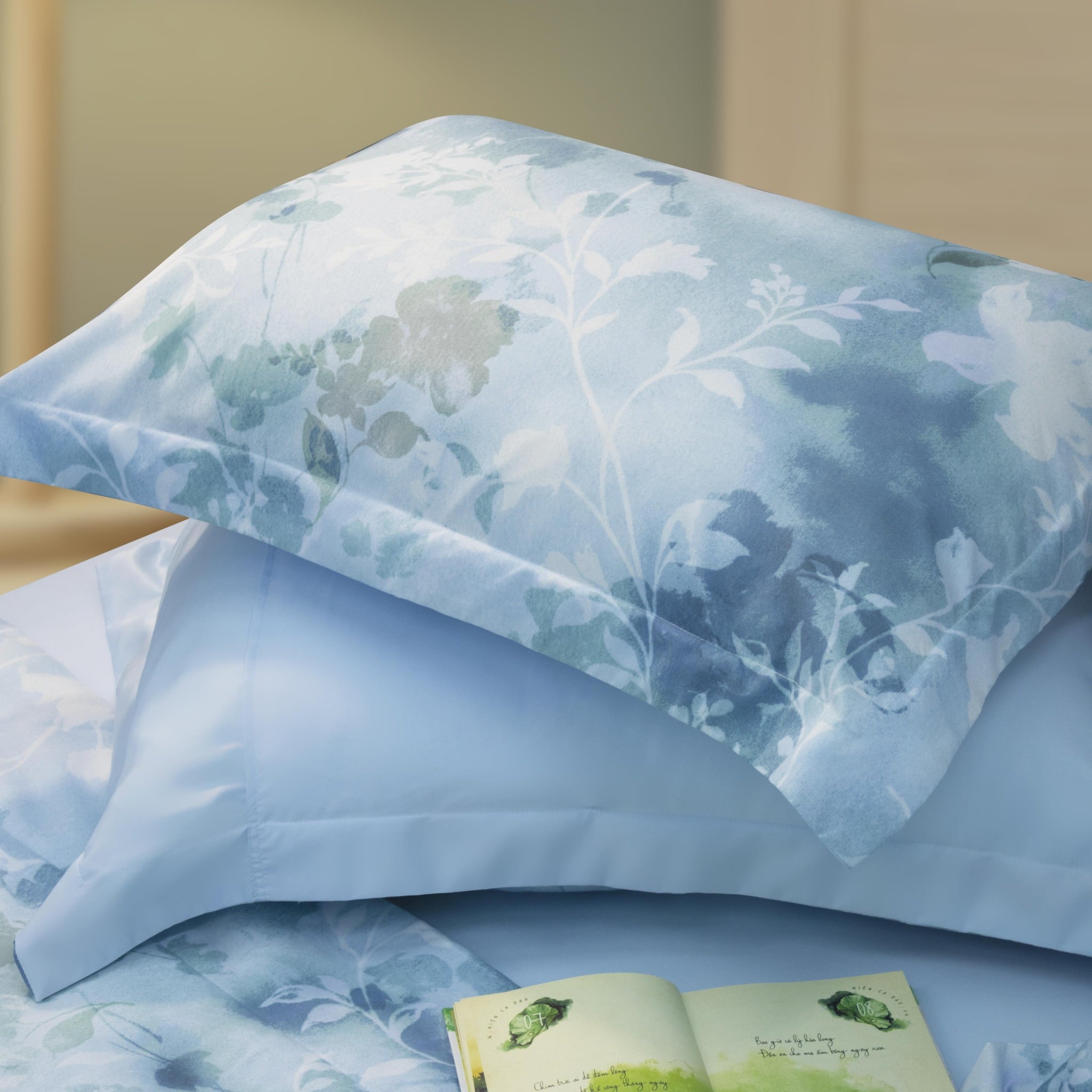 CT220048 - Bộ chăn ga gối Microfiber NIN Calisto