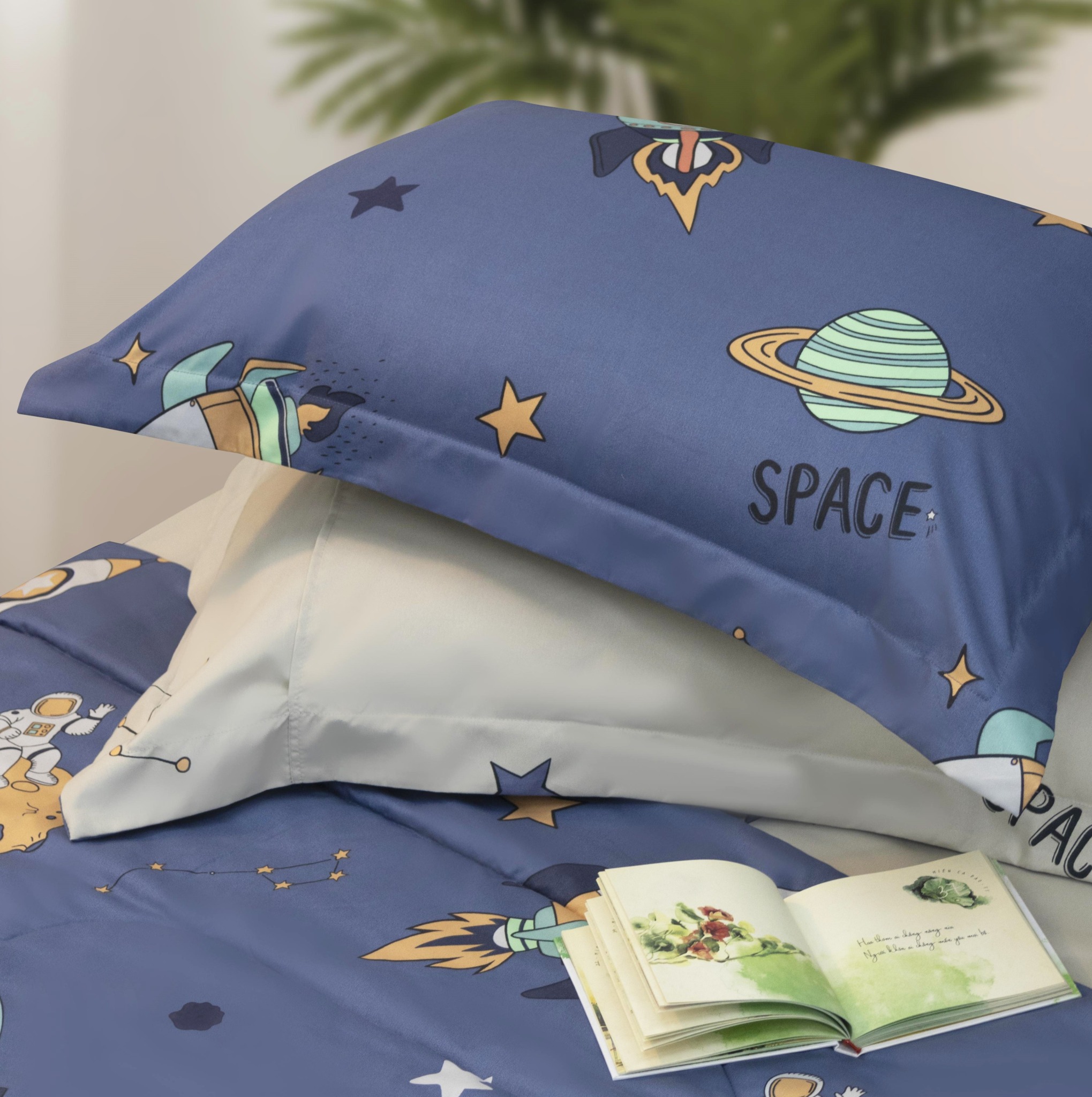 CT220041 - Bộ chăn ga gối Microfiber NIN Calisto