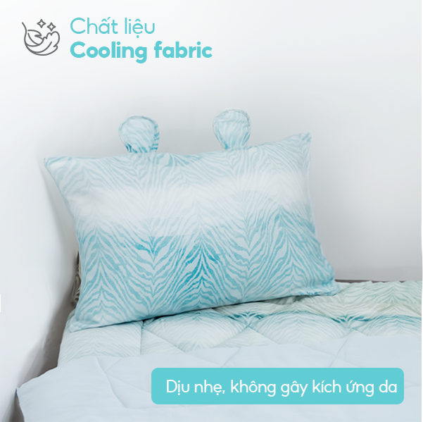 Sea waves - Bộ 5 món gấp gọn tiện lợi cho bé đi học Viscose cao cấp