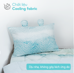 Sea waves - Bộ 5 món gấp gọn tiện lợi cho bé đi học Viscose cao cấp