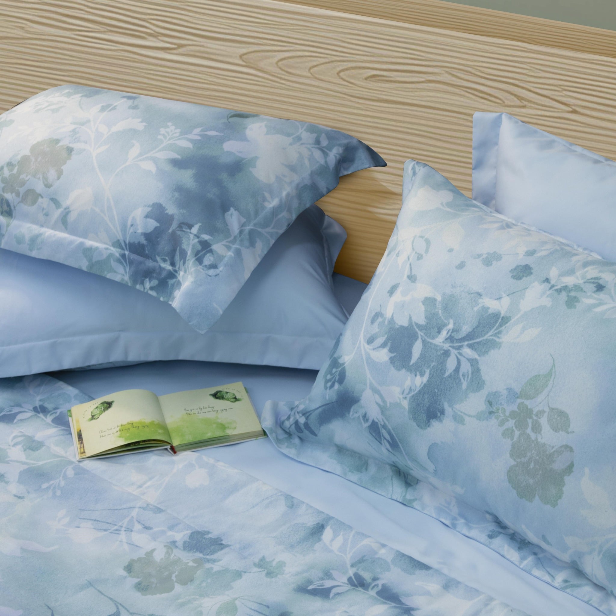 CT220048 - Bộ chăn ga gối Microfiber NIN Calisto