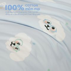 N190082 - Bộ chăn ga gối 100% cotton sateen NIN Collins N190082