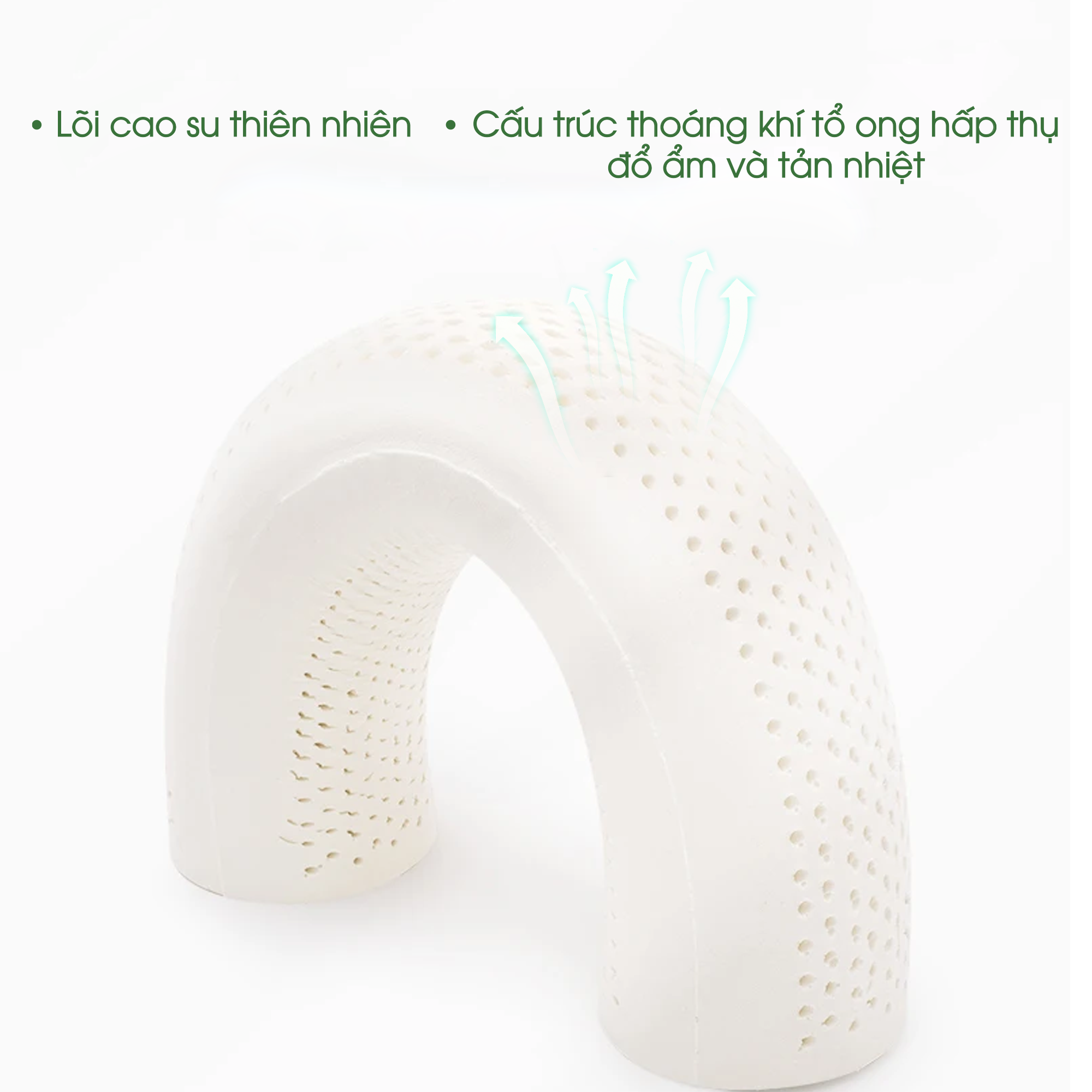 Gối ôm cao su thiên nhiên NIN House 100*20cm