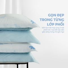N190084 - Bộ chăn ga gối 100% cotton sateen NIN Collins N190084