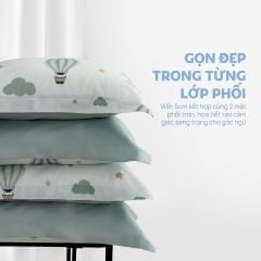 N190083 - Bộ chăn ga gối 100% cotton sateen NIN Collins N190083