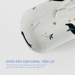N190085 - Bộ chăn ga gối 100% cotton sateen NIN Collins N190085