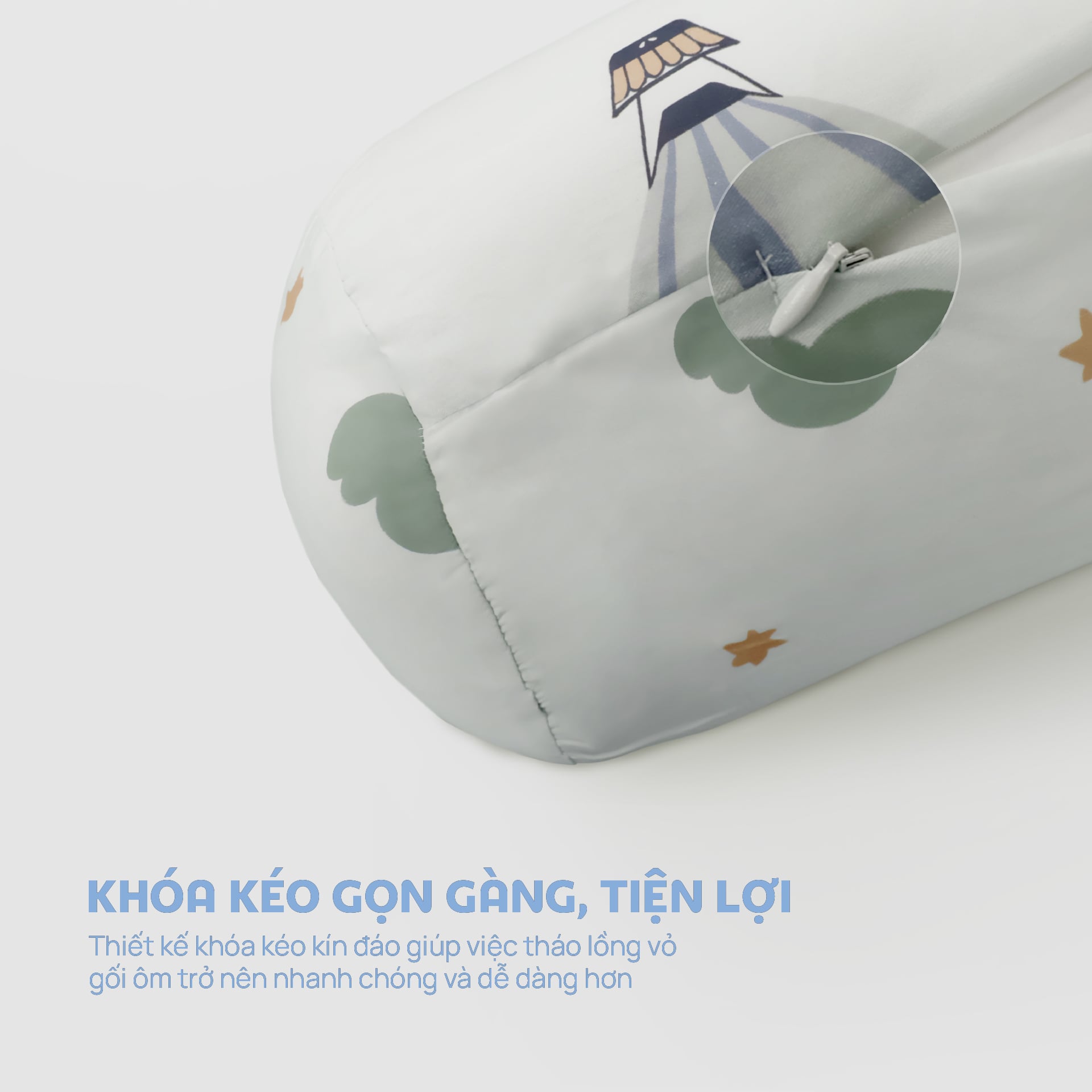 N190083 - Bộ chăn ga gối 100% cotton sateen NIN Collins N190083