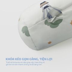 N190083 - Bộ chăn ga gối 100% cotton sateen NIN Collins N190083