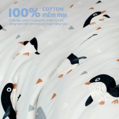 N190085 - Bộ chăn ga gối 100% cotton sateen NIN Collins N190085