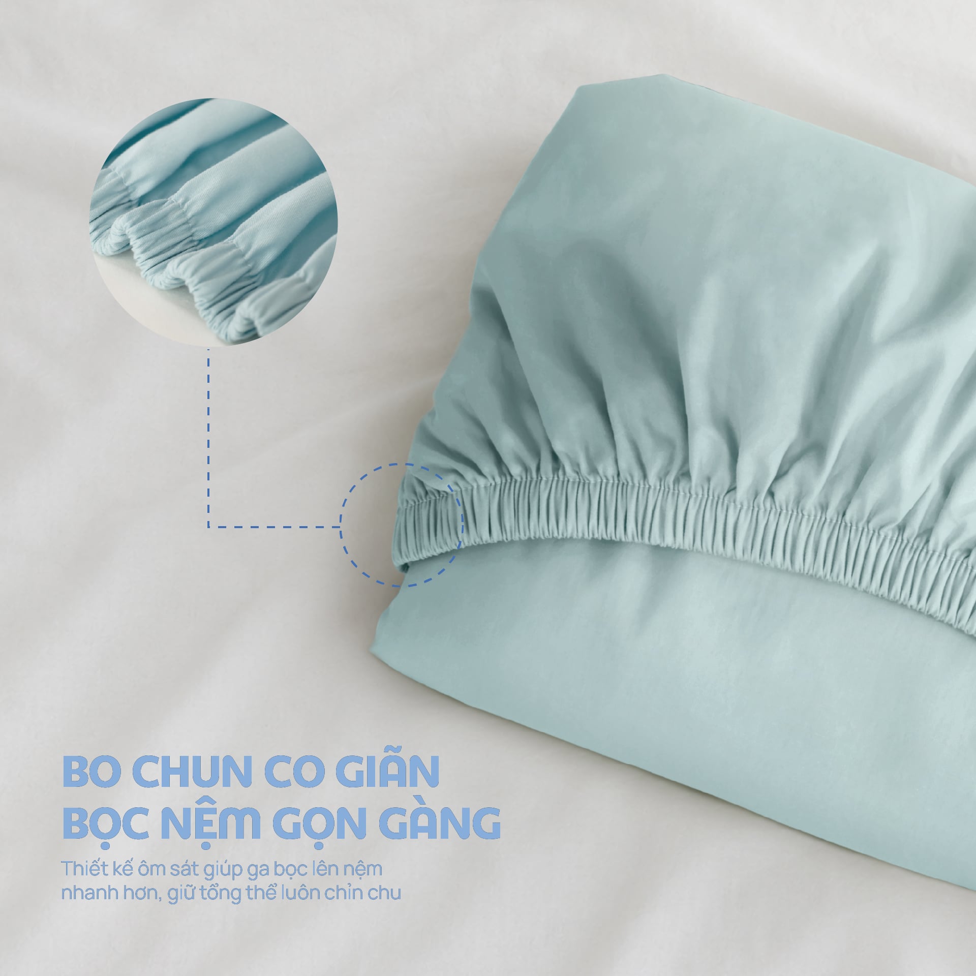 N190084 - Bộ chăn ga gối 100% cotton sateen NIN Collins N190084