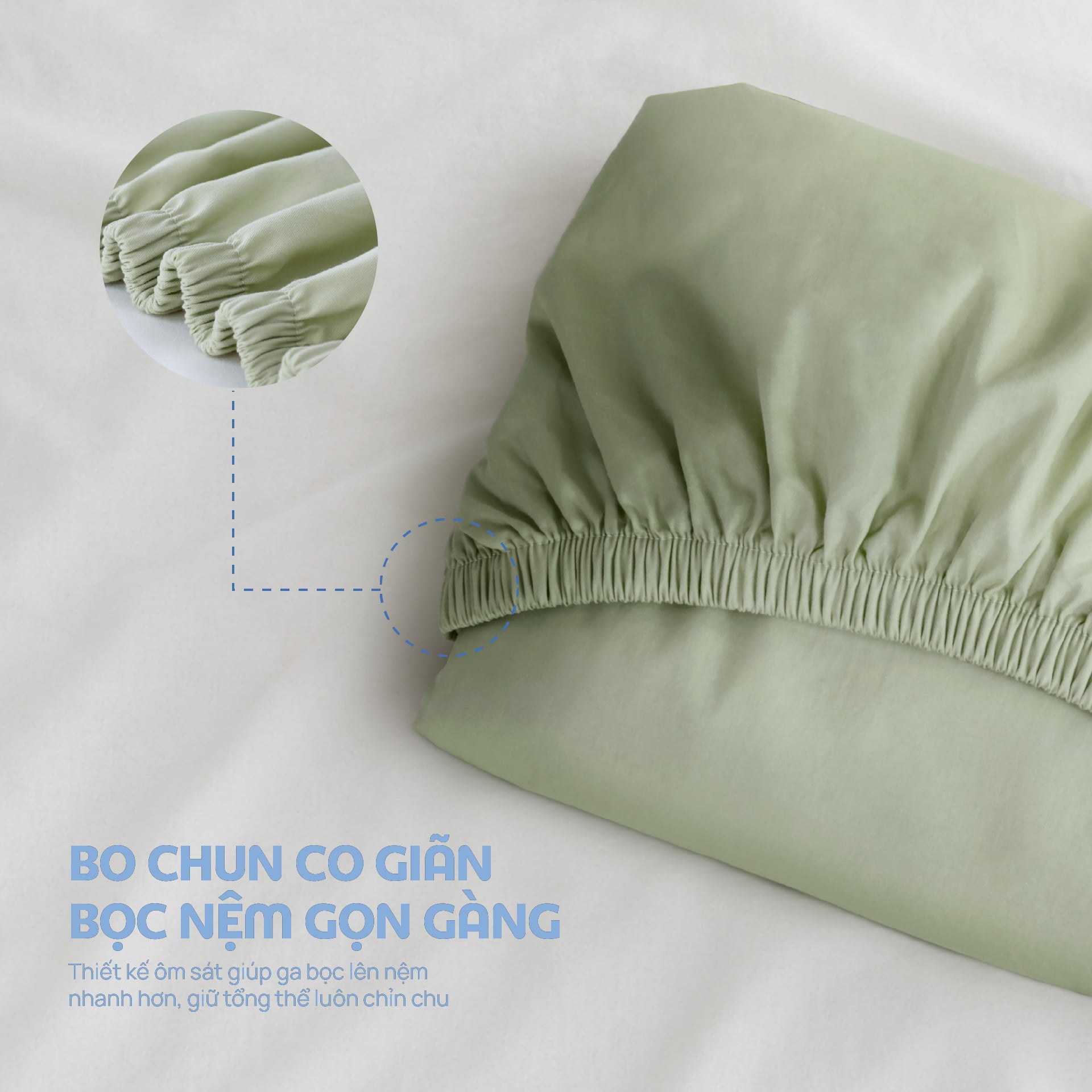 N190080 - Bộ chăn ga gối 100% cotton sateen NIN Collins N190080