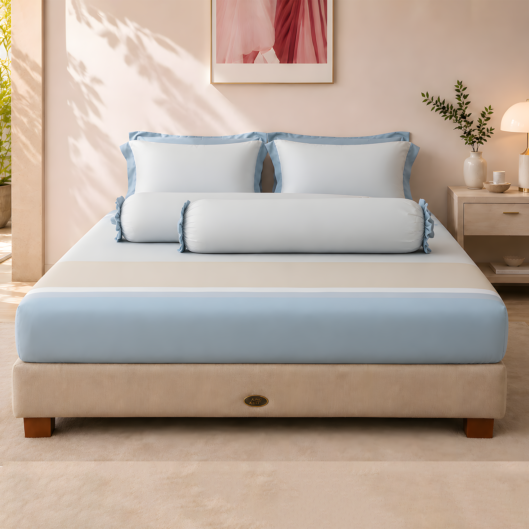 NP8921 - Bộ chăn ga gối Tencel NIN Pristine NP8921
