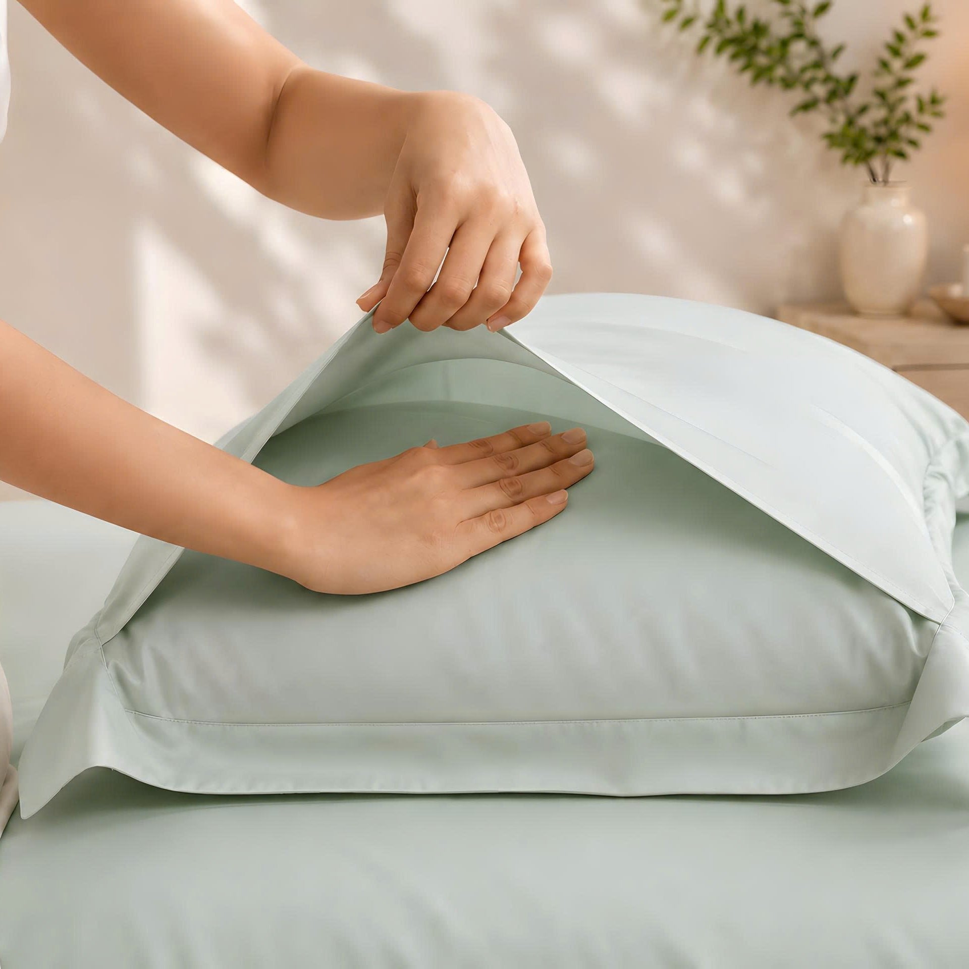 NP8924 - Bộ chăn ga gối Tencel NIN Pristine NP8924