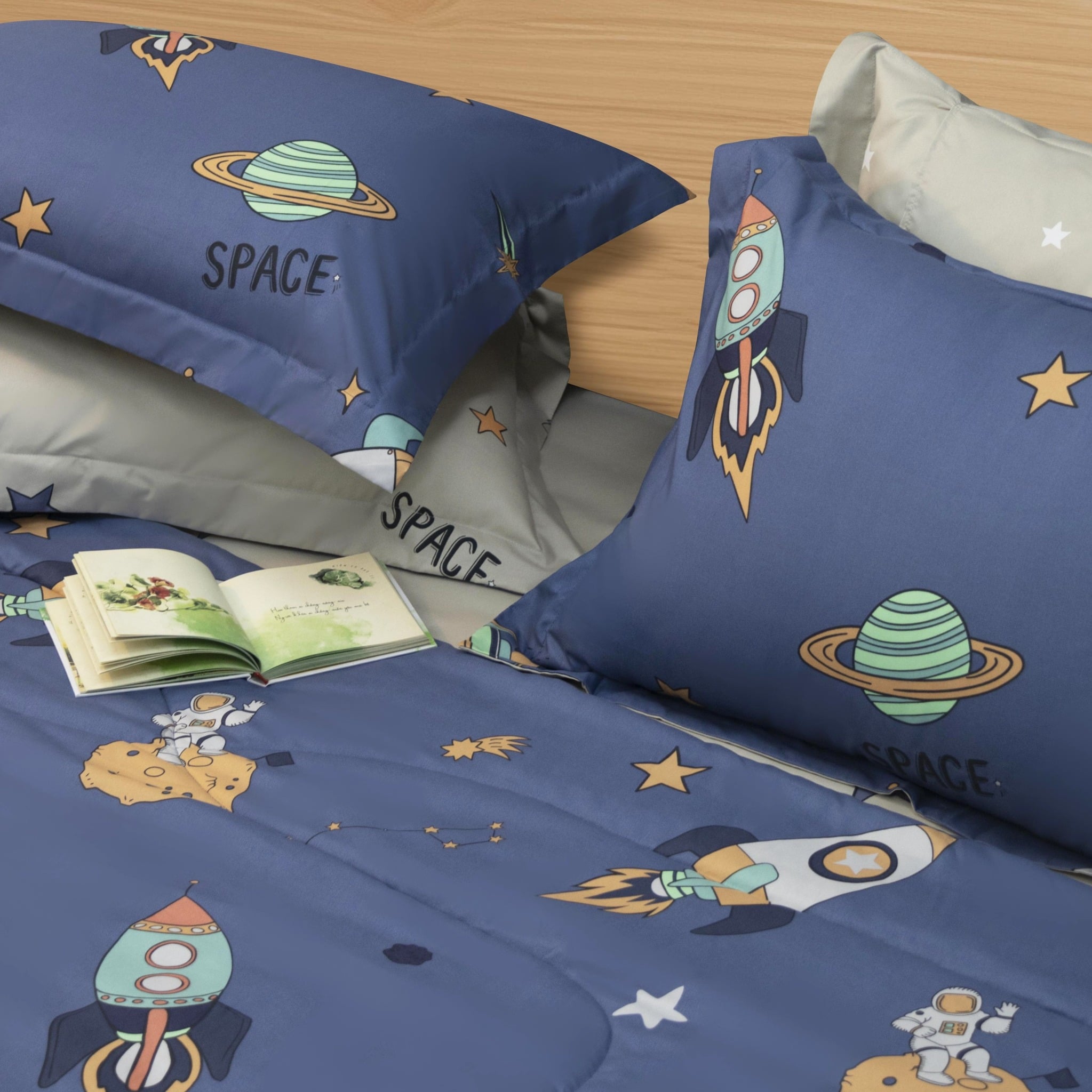 CT220041 - Bộ chăn ga gối Microfiber NIN Calisto