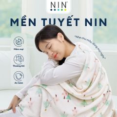 Mền tuyết hoa văn NIN màu PINE FOREST