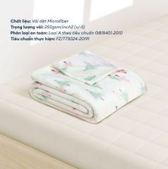 Mền tuyết hoa văn NIN màu PINE FOREST