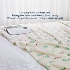 Mền tuyết hoa văn NIN màu PINE FOREST